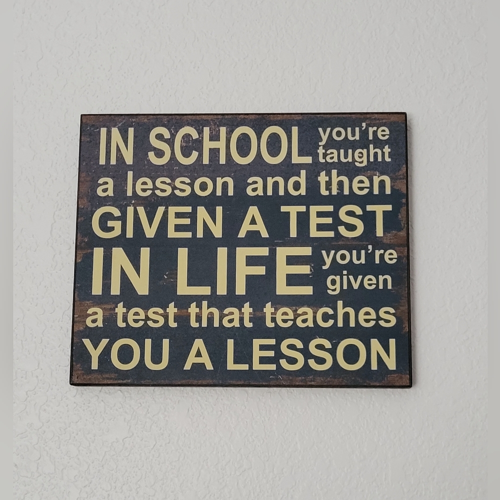 Lesson Plaque